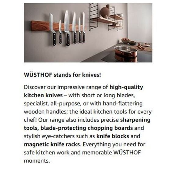 NEW WÜSTHOF Gourmet Knife 8" Chef Carving - Picture 7 of 8